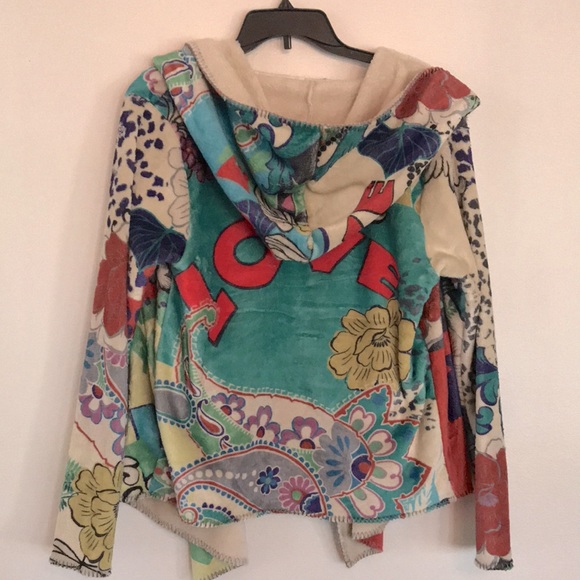 Johnny Was Biya XS Sherpa Fleece Hooded Jacket NWOT - Picture 2 of 9